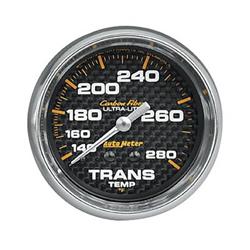 Gauge, Carbon Fiber, Transmission Temperature, 140-280 Degrees F, 2 5/8 in., Analog, Mechanical, Each