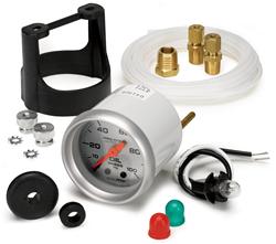 Gauge, Ultra-Lite II, Oil Pressure, 0-100 psi, 2 5/8 in. Diameter, Analog, Mechanical, Each