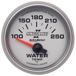 Gauge, Ultra-Lite II, Water Temperature, 100-250 psi, 2 1/16 in., Analog, Electrical, Each