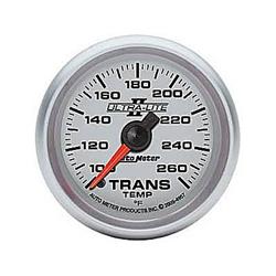 Gauge, Ultra-Lite II, Transmission Temperature, 100-260 Degrees F, 2 1/16 in., Analog, Electrical, Each