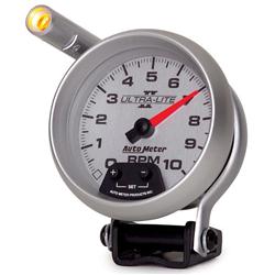 Tachometer, Ultra-Lite II, 0-10,000 rpm, 3 3/4 in., Analog, Electrical, with Shift Light, Each