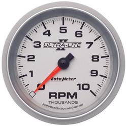 Tachometer, Ultra Lite II, 0-10,000 rpm, 3 3/8 in., Analog, Electrical, Each