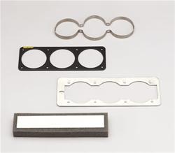 Gauge Mounting Pods, Cage, Triple, 2 5/8 in. Diameter, Vent Delete, Plastic, Black, Ford, Each