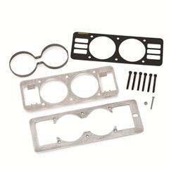 Gauge Mounting Pods, Cage, Double, 2 5/8 in. Diameter, Vent Replacement, Plastic, Black, Ford, Each