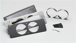 Gauge Mounting Pods, Cage, Double, 2 5/8 in. Diameter, Vent Delete, Plastic, Black, Ford, Each
