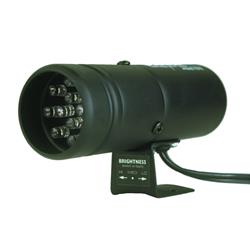 Shift Light, SuperLite, 3-Position Brightness Switch, Black, Yellow, 12 LED, Each