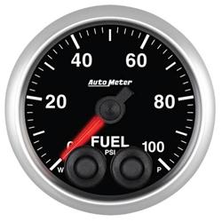 Gauge, Elite Series, Fuel Pressure, 0-100 psi., 2 1/16 in. Diameter, Analog, Electrical, Each
