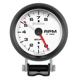 Tachometer, Phantom, 0-8,000 rpm, 3 3/4 in., Analog, Electrical, Each