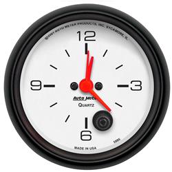 Gauge, Phantom, Clock, 2 5/8 in., Analog, Electrical, Each