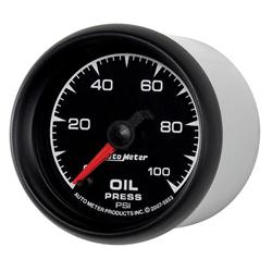 Gauge, ES, Oil Pressure, Full Sweep, 0-100 psi, 2 1/ 16 in., Analog, Electrical, Each