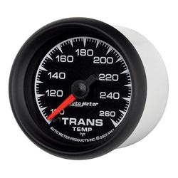 Gauge, ES, Transmission Temperature, Full Sweep, 100-260 Degrees F, 2 1/16 in., Analog, Electrical, Each