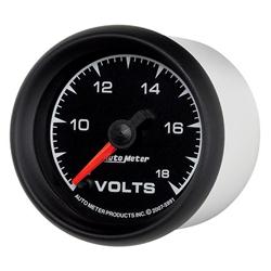 Gauge, ES, Voltmeter, Full Sweep, 8-18 V, 2 1/16 in., Analog, Electrical, Each