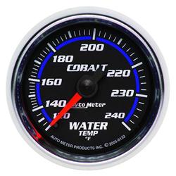 Gauge, Cobalt, Water Temperature, 120-240 Degrees F, 2 1/16 in., Analog, Mechanical, Each