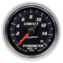 Gauge, Cobalt, Pyrometer, 0-1,600 Degrees F,  2 1/16 in., Analog, Electrical, Each