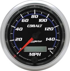 Speedometer, Cobalt In-Dash, 3 3/8 in., 0-160 mph, Digital, Electric, Each