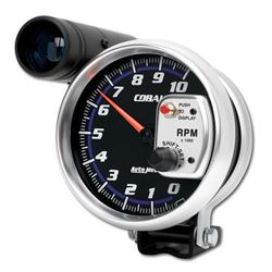 Tachometer, Cobalt, 0-10,000 rpm, 5 in., Analog, Electrical, Each