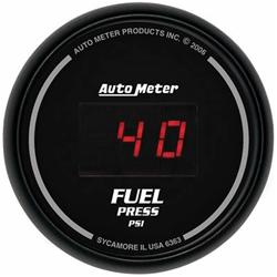 Gauge, Sport Comp, Fuel Pressure, 0-100 psi, 2 1/16 in., Digital, Electrical, Each