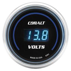 Gauge, Cobalt, Digital, Voltmeter, 8-19 V, 2 1/16 in. Diameter, Electrical, Each