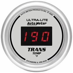 Gauge, Ultra Lite, Transmission Temperature, 0-300 Degrees F, 2 1/16 in., Digital, Electrical, Each