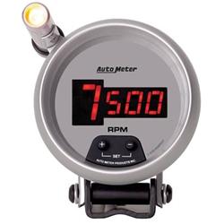 Tachometer, Ultra-Lite, 0-10,000 rpm, 3 3/8 in., Digital, Electrical, Each