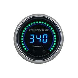 Gauge, Cobalt Digital, Elite Series, Temperature, 60-340 degrees F, 2 1/16 in. Diameter, Black Face, Each