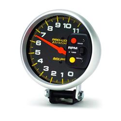 Tachometer, Pro Comp, 0-11,000 rpm, 5 in., Analog, Electrical, with Memory, Each