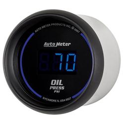 Gauge, Cobalt, Digital, Oil Pressure, 0-100 psi, 2 1/16 in. Diameter, Electrical, Blue, Each