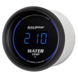 Gauge, Cobalt, Digital, Water Temperature, 0-300 Degrees F, 2 1/16 in. Diameter, Electrical, Blue, Each