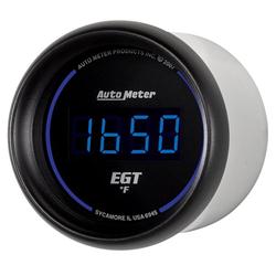 Gauge, Cobalt, Digital, Exhaust Temperature, 0-2000 Degrees F, 2 1/16 in. Diameter, Electrical, Blue, Each