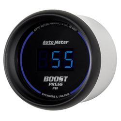 Gauge, Cobalt, Digital, Boost Pressure, 5-60 psi, 2 1/16 in. Diameter, Electrical, Blue, Each