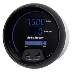 Combo Gauge, Speedometer/ Tachometer, Cobalt, Digital, 3 3/ 8 in., 160 mph, 8,000 rpm, Each