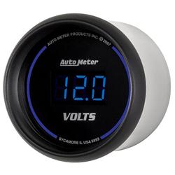 Gauge, Cobalt, Digital, Voltmeter, 8-18 V, 2 1/16 in. Diameter, Electrical, Blue, Each
