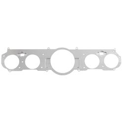 Dash Panel Insert, Aftermarket, 5 Gauge, Billet Aluminum, Ford, Each