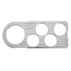 Gauge Panel, In-dash, Billet Aluminum, Polished, Ford, Each