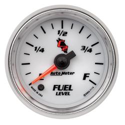 Gauge, C2, Fuel Level, Programmable, Empty/Full, 2 1/16 in., Analog, Electrical, Each