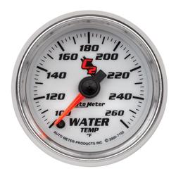 Gauge, C2, Water Temperature, 100-260 Degrees F, 2 1/16 in., Analog, Electrical, Each