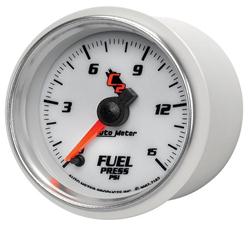 Gauge, C2, Fuel Pressure, 0-15 psi, 2 1/16 in., Analog, Electrical, Each