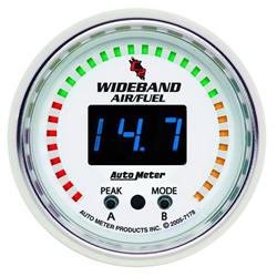 Gauge, C2, Air/Fuel Ratio, 0-5 Ohm Wideband, Lean/Rich, 2 1/16 in., Digital, Electrical, Each