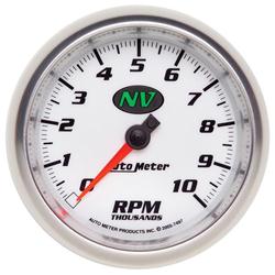 Tachometer, NV Series, In-Dash, 0-10,000 rpm, 3 3/8 in., Analog, Electrical, Each
