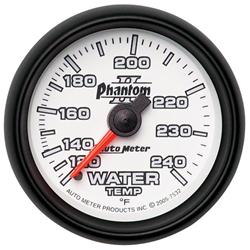 Gauge, Phantom II, Water Temperature, 120-240 Degrees F, 2 1/16 in., Analog, Mechanical, Each