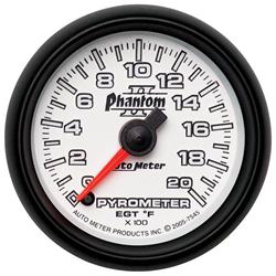Gauge, Phantom II, Pyrometer, 0-2,000 Degrees F, 2 1/16 in., Analog, Electrical, Each