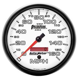 Speedometer, Phantom II, 0-160 mph, 5 in., Digital, Electrical, Each