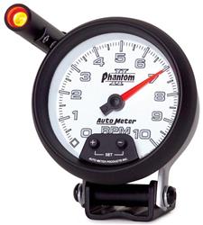 Tachometer, Phantom II, 0-10,000 rpm, 3 3/4 in., Analog, Electrical, with Shift Light, Each