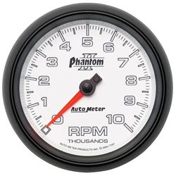 Tachometer, Phantom II, 0-10,000 rpm, 3 3/8 in., Analog, Electrical, Each