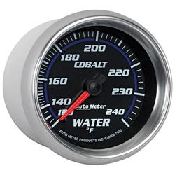 Gauge, Cobalt, Water Temperature, 120-240 Degrees F, 2 5/8 in., Analog, Mechanical, Each