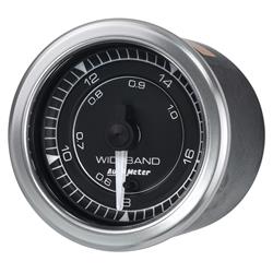 Gauge/Analog, Air/Fuel Ratio, 8:1-18:1 Air/Fuel Ratio, 2 1/16 in. Diameter, Full Sweep, Electrical, Each