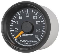 Gauge, Pyrometer, 0-1,600 Degrees F, 2 1/16 in., Factory Style, Electrical, Kit