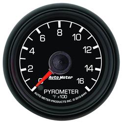Gauge, Factory Match, Analog, Pyrometer, 0-1,600 Degrees F, 2 1/16 in., Black Face, Each