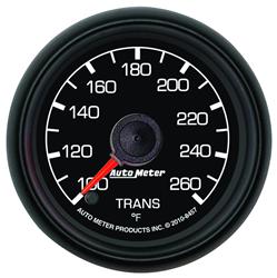 Gauge, Factory Match, Analog, Transmission Temperature, 100-260 degrees F, 2 1/16 in., Black Face, Each