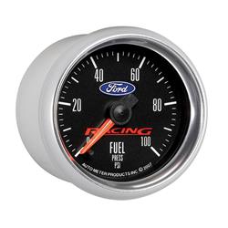 Gauge, Ford Logo, Fuel Pressure, 0-100 psi, 2 1/16 in., Analog, Electrical, Each